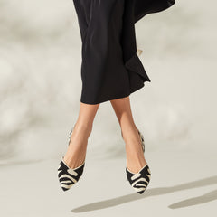 Pointed-Toe D'Orsay Flats (Melia)