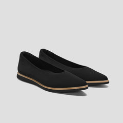 Pointed-Toe All-Day Standing Flats (Veronica)