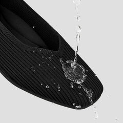 Lightweight Square-Toe V-Cut Flats (Margot Walker)