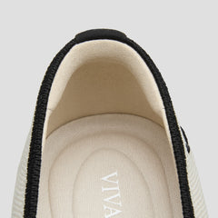 Square-Toe Margot Crisscross Flats (Marah)