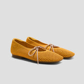 Margot Square-Toe Mesh Flats (Makayla)