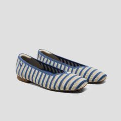 Square-Toe V-Cut Flats (Margot 2.0)