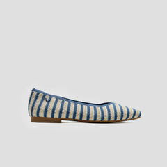 Square-Toe V-Cut Flats (Margot 2.0)