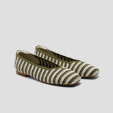 Square-Toe V-Cut Flats (Margot 2.0)