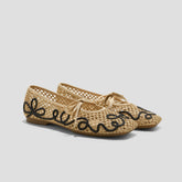 Margot Square-Toe Mesh Flats (Makayla)