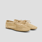 Square-Toe Mesh Flats (Carey)