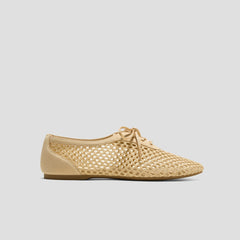 Square-Toe Mesh Flats (Carey)