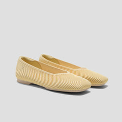 Square-Toe Margot V-Cut Flats (Margot 3.0)