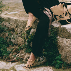 Margot Square-Toe Mesh Flats (Makayla)