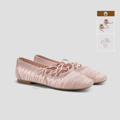 Square-Toe Lace-Up Mary Janes (Miley)