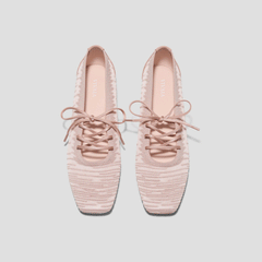 Square-Toe Lace-Up Mary Janes (Miley)