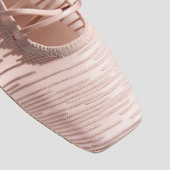 Square-Toe Lace-Up Mary Janes (Miley)