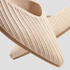 Pointed-Toe D'Orsay Flats (Melia)