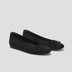 Almond-Toe Bow Flats (Tiana)