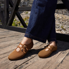 Twin-Strap Flats（Natalie）