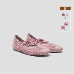 Square-Toe Hybrid Mesh Mary Janes (Cecily)