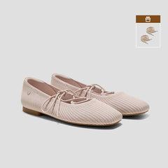 Square-Toe Lace-Up Mary Janes (Miley)