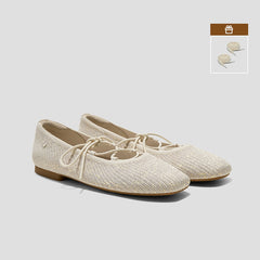 Square-Toe Lace-Up Mary Janes (Miley)