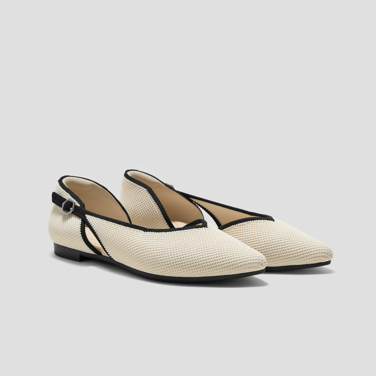 Pointed-Toe D'Orsay Flats (Malory)