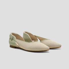 Pointed-Toe D'Orsay Flats (Malory)