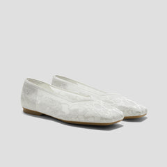 Square-Toe V-Cut Flats (Margot 3.0)